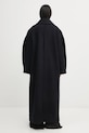 Oblečenie Kabát s prímesou vlny GANNI Peacoat Wool Long W0802 tmavomodrá