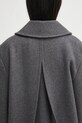 Kabát s prímesou vlny GANNI Peacoat Wool Long W0929
