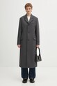 Sporty & Rich coat with wool Signature Logo Structured Wool OW05064326GY11