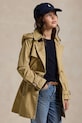 Дитячий бавовняний тренч Polo Ralph Lauren з капюшоном бежевий 313915796001