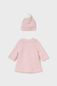 Дитяче пальто Mayoral Newborn 2412.2B.Newborn.9BYA рожевий AW25