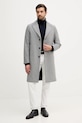 Sisley płaszcz z dodatkiem wełny 2UHZSN044 szary AW25
