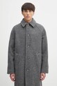 A.P.C. wool coat manteau gaston gray WVBEH.H01516