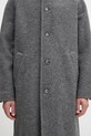 Μάλλινο παλτό A.P.C. manteau gaston WVBEH.H01516 γκρί