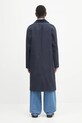 Odzież A.P.C. płaszcz bawełniany mac gaspard COHIL.M01548 granatowy