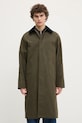 A.P.C. palton de bumbac mac gaspard cu captuseala verde COHIL.M01548