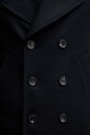 PS Paul Smith płaszcz z dodatkiem wełny M2R.597T.T21059 granatowy