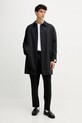 Bally płaszcz MOU0AY czarny AW25