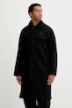 adidas Originals płaszcz z domieszką wełny P Ess Overcoat czarny JW0120