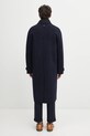 Îmbrăcăminte Drôle de Monsieur haină cu lână Le Manteau Pinstripes I.CT143.WO041 bleumarin