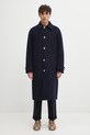 Drôle de Monsieur haină cu lână Le Manteau Pinstripes bleumarin I.CT143.WO041