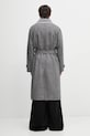 Одежда Шерстяное пальто Drôle de Monsieur Le Manteau Tweed I.CT147.WV014 серый