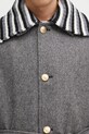 Drôle de Monsieur palton de lână Le Manteau Tweed I.CT147.WV014 gri