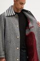 Drôle de Monsieur palton de lână Le Manteau Tweed I.CT147.WV014