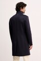 Odzież Tommy Hilfiger płaszcz z dodatkiem wełny MW0MW40767 granatowy