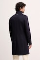 Odzież Tommy Hilfiger płaszcz z dodatkiem wełny MW0MW40767 granatowy