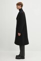 MM6 Maison Margiela płaszcz wełniany SH2AA0014.M35469.900 czarny AW25