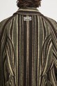 Пальто с добавлением шерсти Kenzo Leaf Stripe FF65MA0329IB зелёный