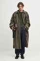 Kenzo haină cu lână Leaf Stripe FF65MA0329IB