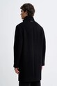 Odzież Calvin Klein płaszcz z dodatkiem wełny LV04LD457G czarny