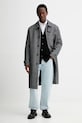 Kaput s dodatkom vune Calvin Klein LV04LD510G siva AW25