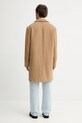 Oblečenie Kabát s prímesou vlny Calvin Klein LV04LD900G hnedá