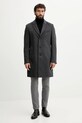 Вовняне пальто BOSS 50549187 сірий AW25
