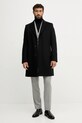 Μάλλινο παλτό BOSS 50549187 μαύρο AW25