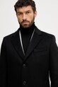 Vlnený kabát BOSS čierna 50549187