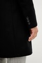 Vlnený kabát BOSS 50549187 čierna