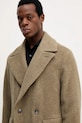 Vlnený kabát BOSS 50550743 zelená