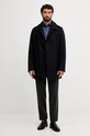 BOSS palton de lână 50551087 bleumarin AW25