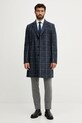 BOSS palton de lână 50551092 bleumarin AW25