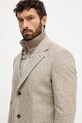 BOSS cappotto in lana 50551612 marrone