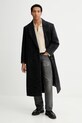 HUGO płaszcz z dodatkiem wełny 50549270 czarny AW25
