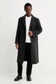 Plašč z dodatkom volne HUGO 50549279 siva AW25