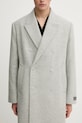 Lacoste haină cu lână gri BH5529