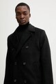 Abercrombie & Fitch płaszcz z dodatkiem wełny czarny KI132.5187.900