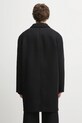 Odzież Maison Kitsuné płaszcz wełniany Tailored PM02205WM2030 czarny