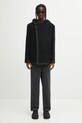 Ader Error płaszcz z dodatkiem wełny COAT BO01FWCT0104BK