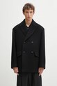 Ader Error płaszcz wełniany COAT nieocieplane czarny BO42FYCT0102BK