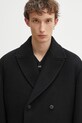 Ader Error płaszcz wełniany COAT czarny BO42FYCT0102BK