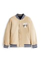 Tommy Hilfiger jachetă bomber reversibilă pentru copii KB0KB09740.9BYA bej AW25