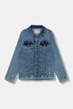 Guess kurtka jeansowa dziecięca bez kaptura niebieski L5YL07.D46T0.9BYA