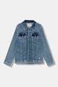 Guess kurtka jeansowa dziecięca bez kaptura niebieski L5YL07.D46T0.9BYA