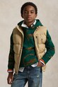 Polo Ralph Lauren gilet da bambino foderato beige 323969863003