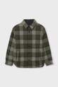 Mayoral cămașă din bumbac 7106.7E.Junior.9BYA verde AW25