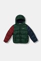 Otroška jakna Levi's CORE PUFFER S kapuco zelena 8EH924.B