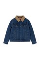 Levi's kurtka jeansowa dziecięca QUILTED LINED TRUCKER pozostałe niebieski 9EN826