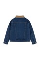 Levi's kurtka jeansowa dziecięca QUILTED LINED TRUCKER 9EN826 niebieski AW25